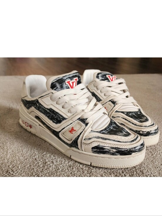 Louis Vuitton Other - Louis Vuitton LV 'Colored In' White Trainer Men's Sneaker Size 6.5 LV/8 US